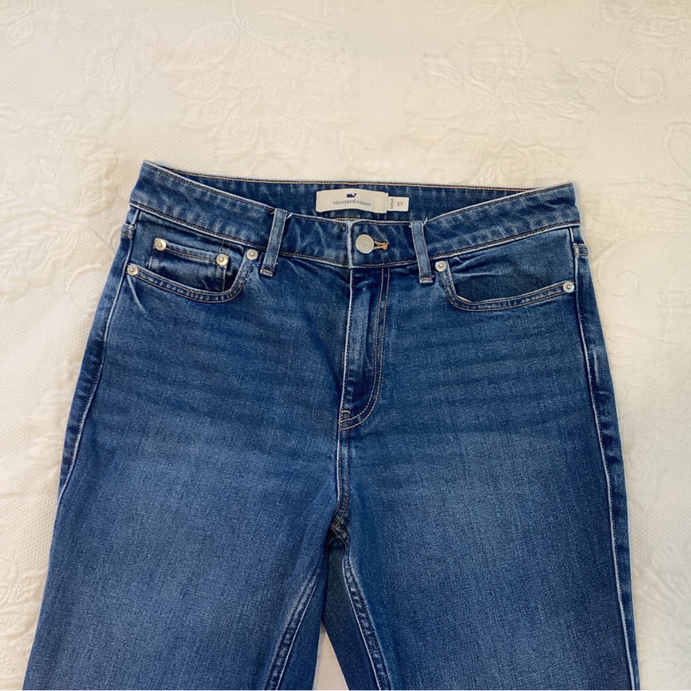Vineyard Vines Audrey Women's Dark Blue Straight Leg Jeans